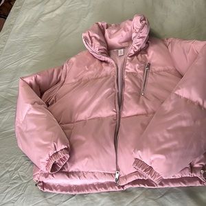 Light pink bubble jacket